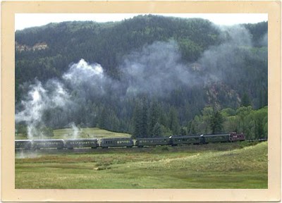 This photo captures the beauty of the Cumbres & Toltec Scenic Railroad route, somewhere in Northern New Mexico, near the community of Chama.