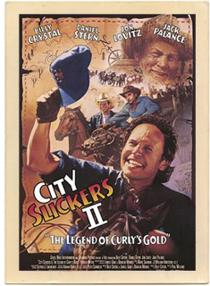Original vintage poster from the 1994 movie City Slickers II.