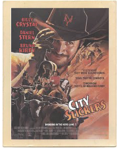 Original vintage poster from the 1991 movie City Slickers.