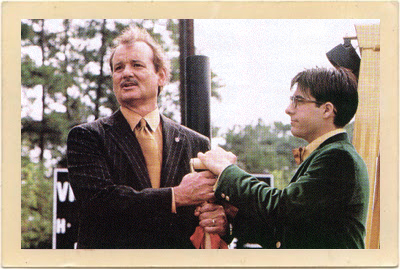 Bill Murray and Jason Schwartzman share a scene in Wes Anderson’s quirky film, “Rushmore.”