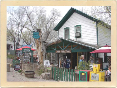Madrid, New Mexico, is a charming old-mining-town-turned-village on Highway 14 (also known as the Turquoise Trail).